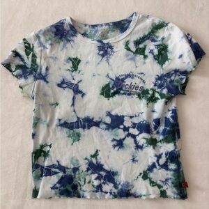 Dickies Kids Tie-Dye Tee - Blue and Green